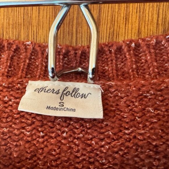 Burnt Orange/Red striped Sweater - Picture 3 of 4